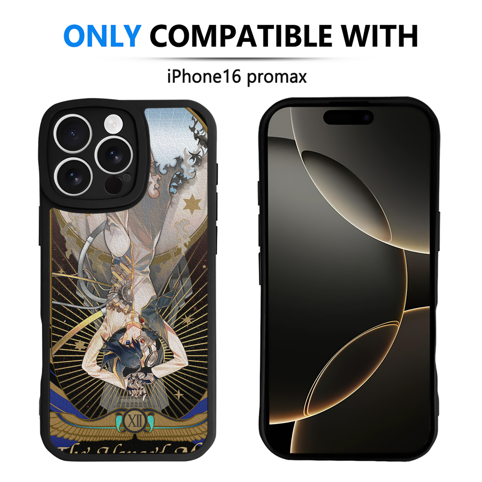 （画像用） 遊☆戯☆王 Yu-Gi-Oh! 【iPhone 16シリーズ対応】シリコンスマホケース（レザー調） 材質：シリコン